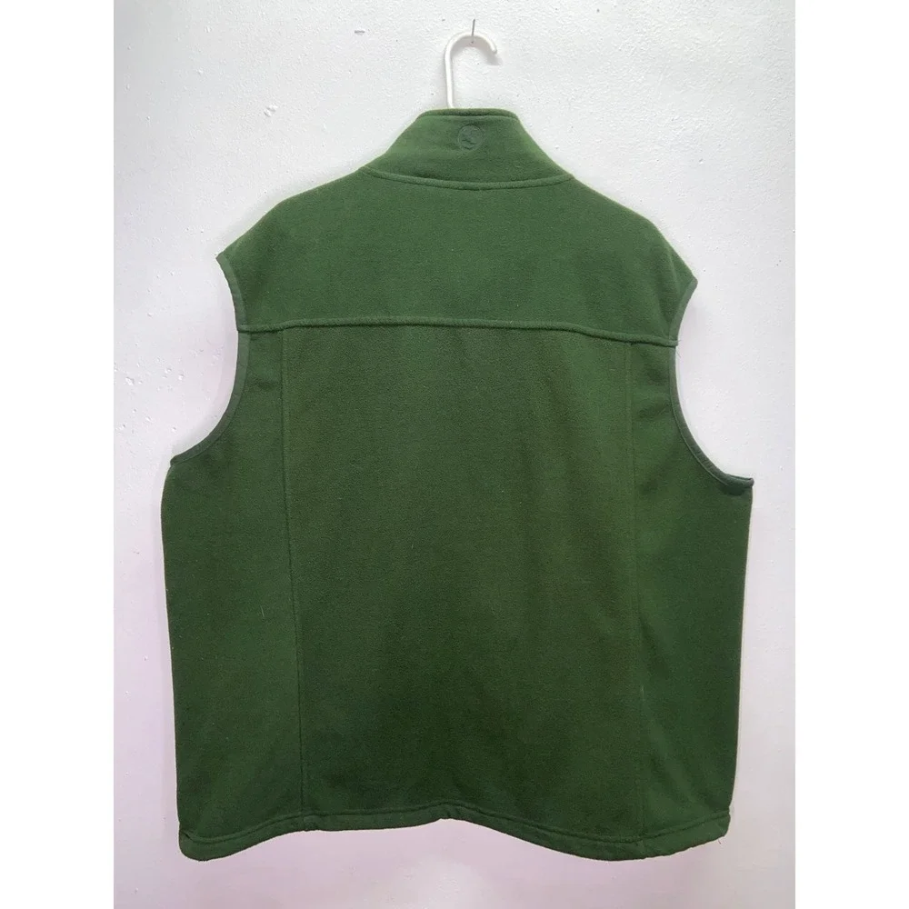 Gander Mountain Guide Series Mens 2XL Forest Green Fleece Full Zip Vest Outdoor